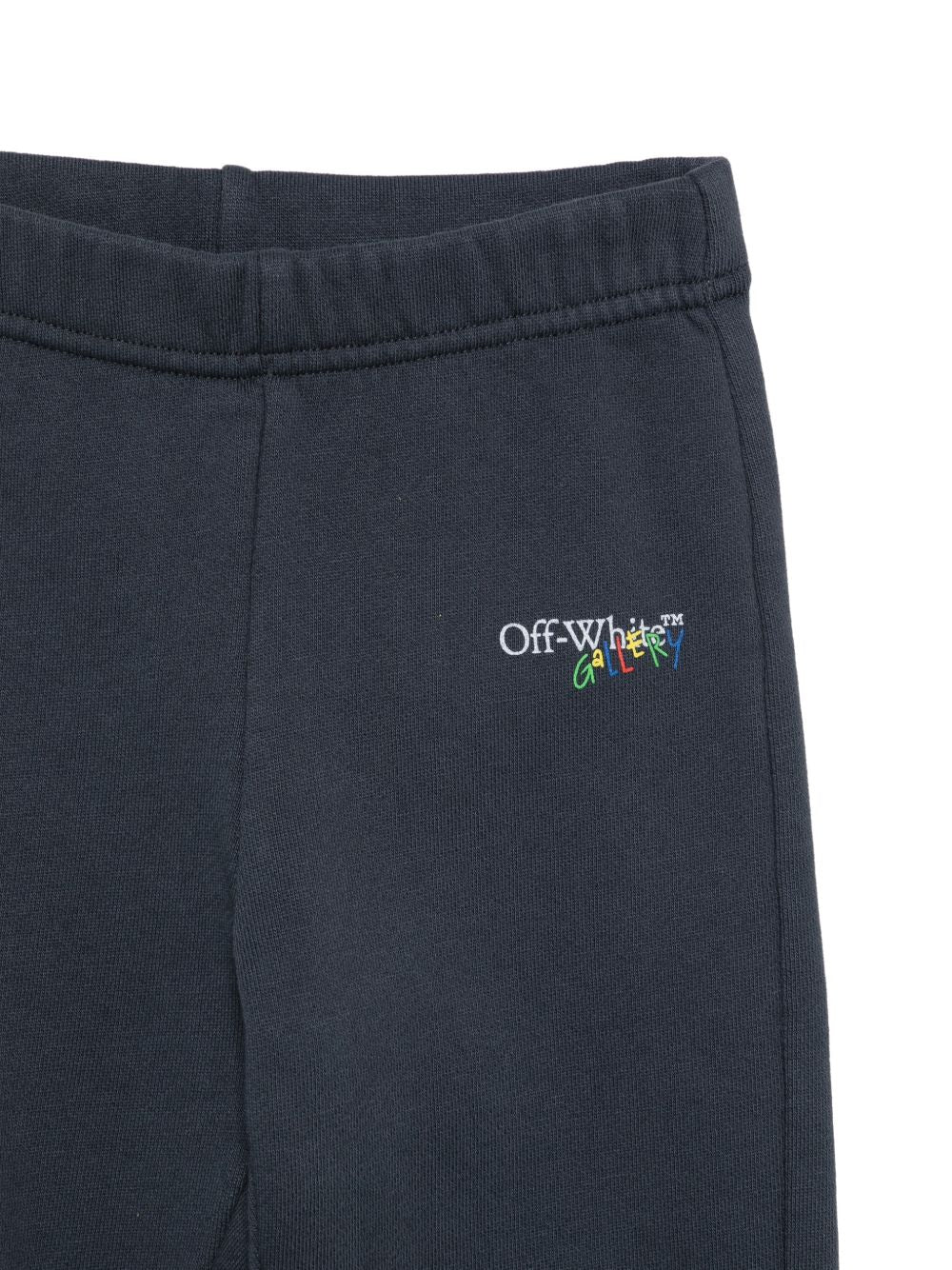 Pantalone blu scuro per neonato OBXD001F26FLE00140 405 Off White Kids 