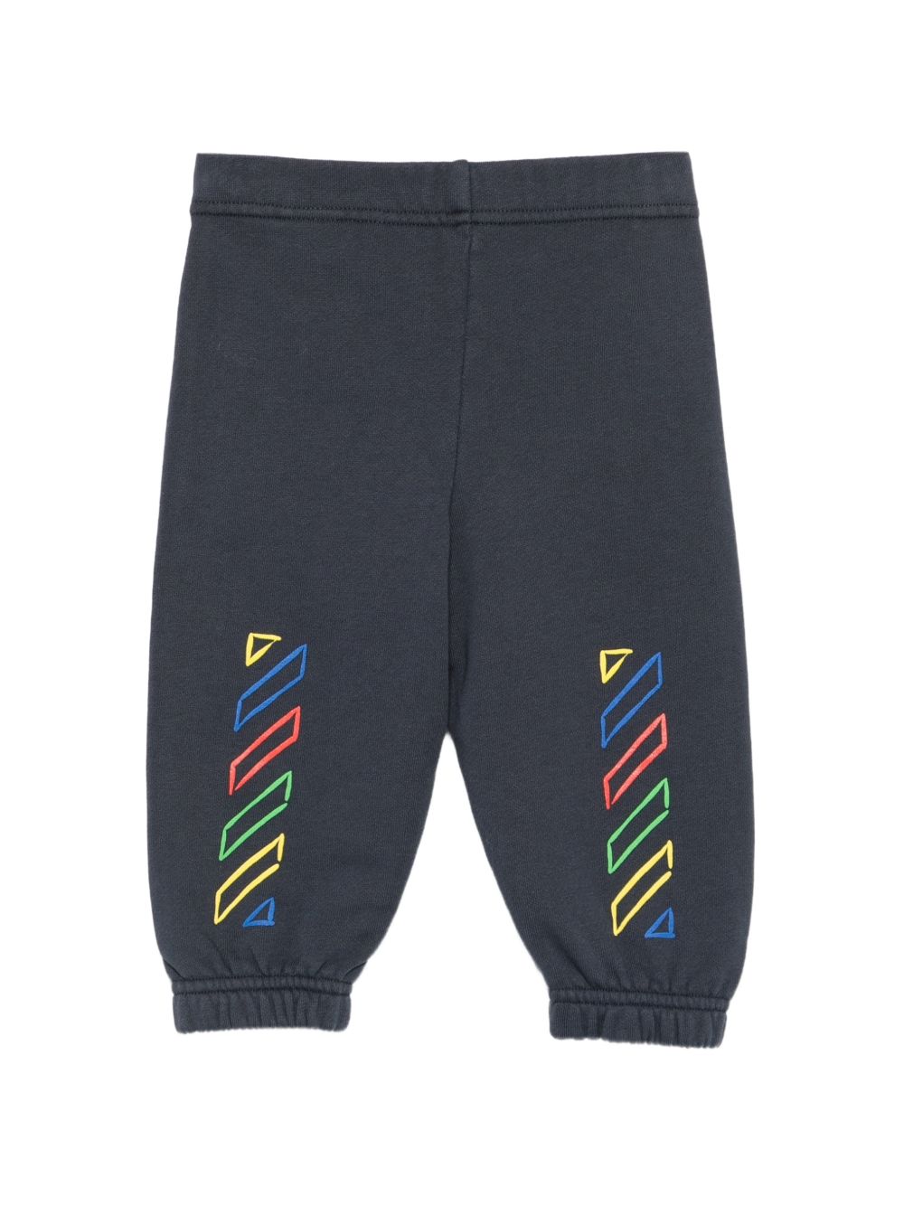 Pantalone blu scuro per neonato OBXD001F26FLE00140 405 Off White Kids 