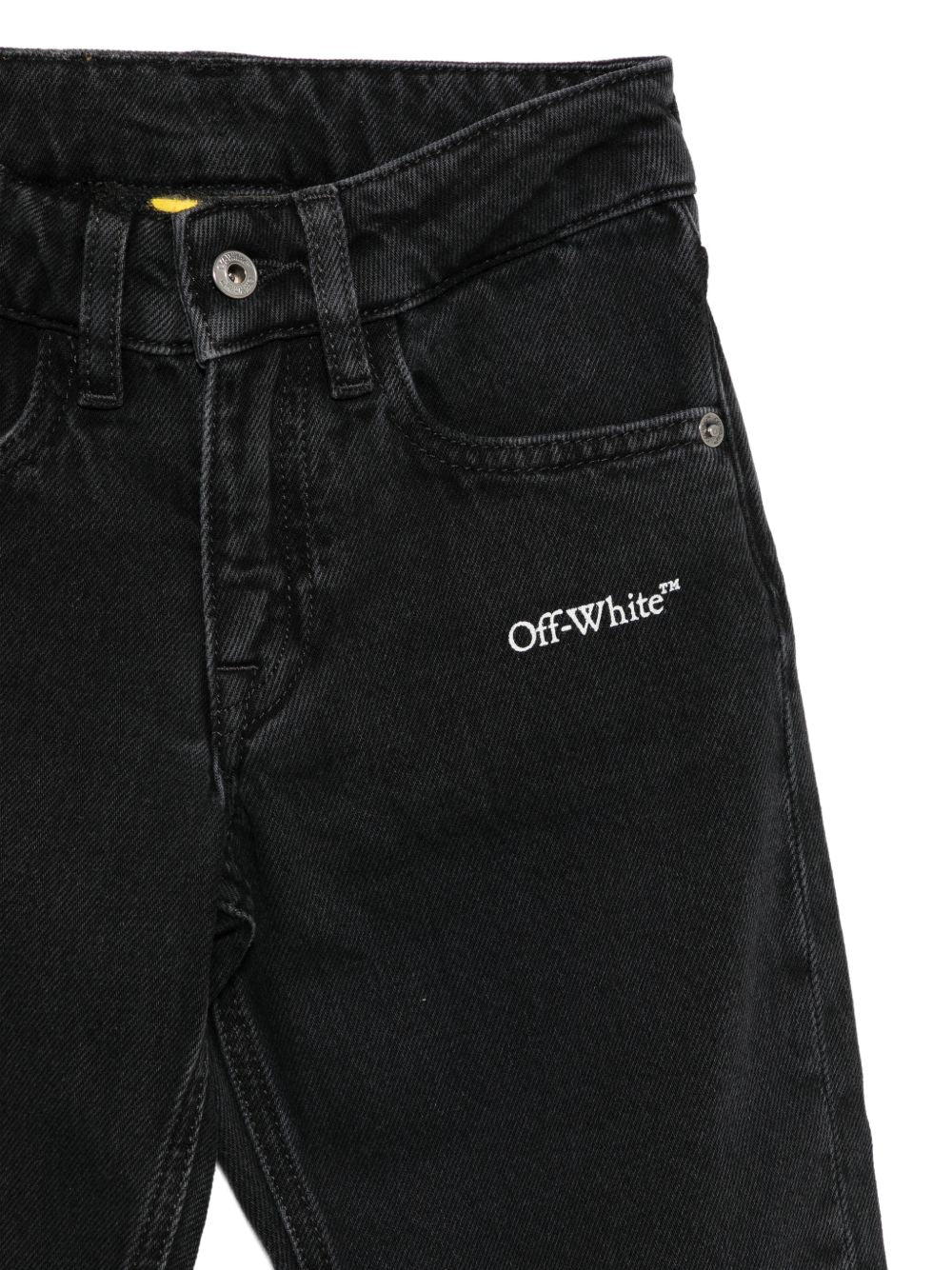 Jeans neri per bambino OBYA005F26DEN00100 019 Off White Kids 