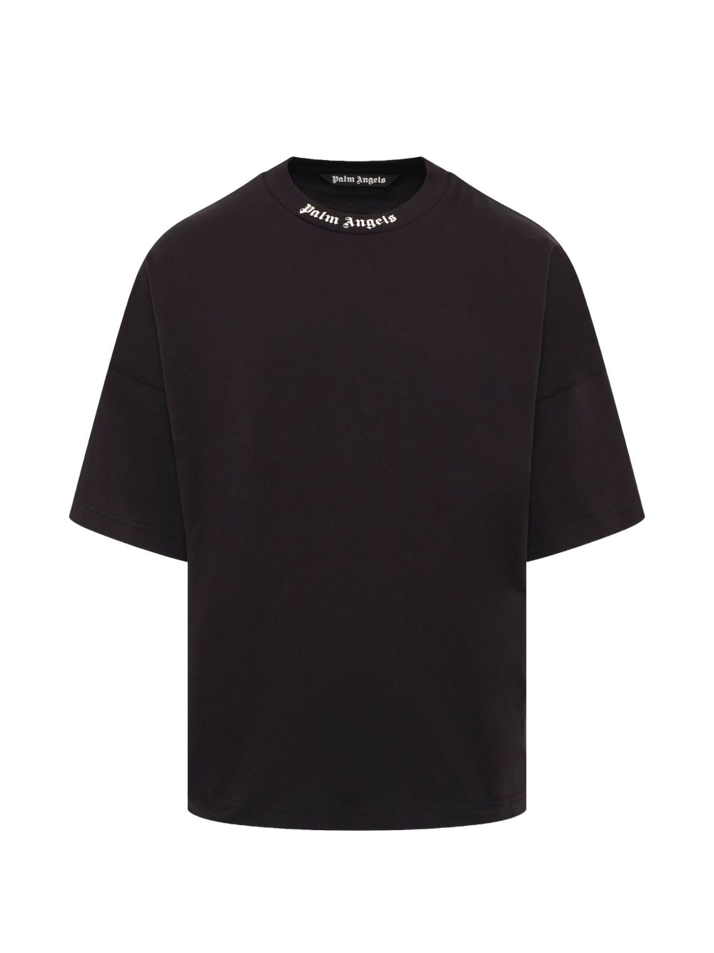 T-shirt nera per bambino PAMAA05F26JR02 1003 Palm Angels 