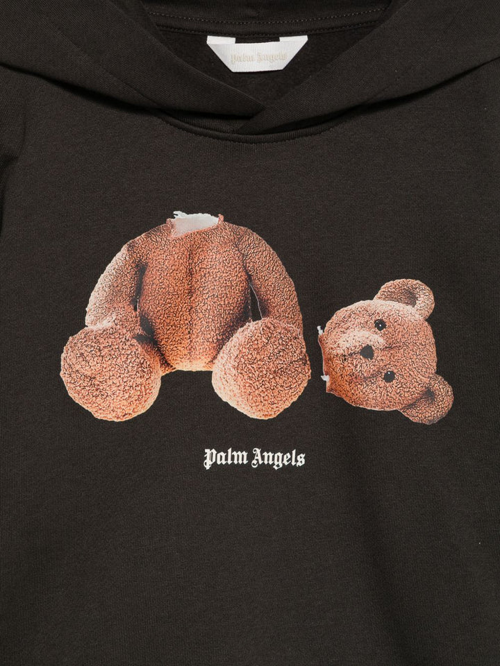 Felpa nera per bambino F6PAJBHS059 110 Palm Angels Kids 