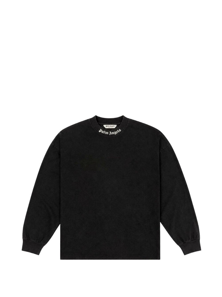 Felpa nera per bambino F6PAJBTH013 110 Palm Angels Kids 