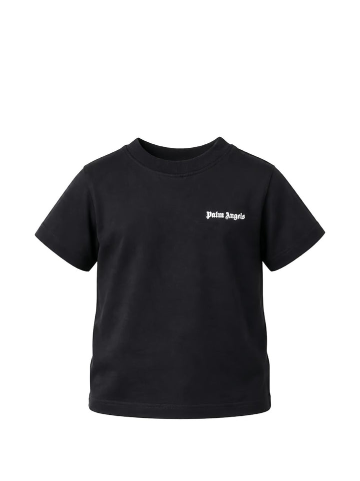 T-shirt nera per bambino F6PAJBTH017 110 Palm Angels Kids 
