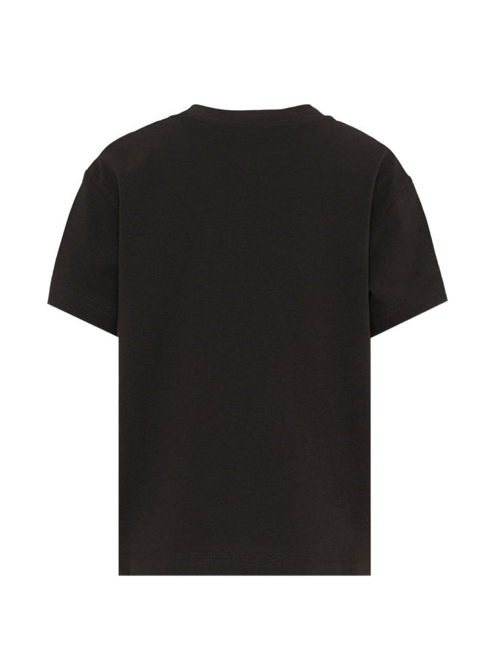 T-shirt nero per bambino F6PAJBTH061 110 Palm Angels Kids 