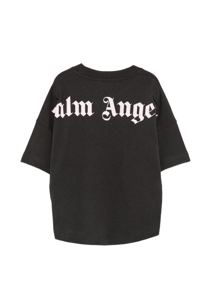 T-shirt nero per bambino F6PAJGTH064 110 Palm Angels Kids 
