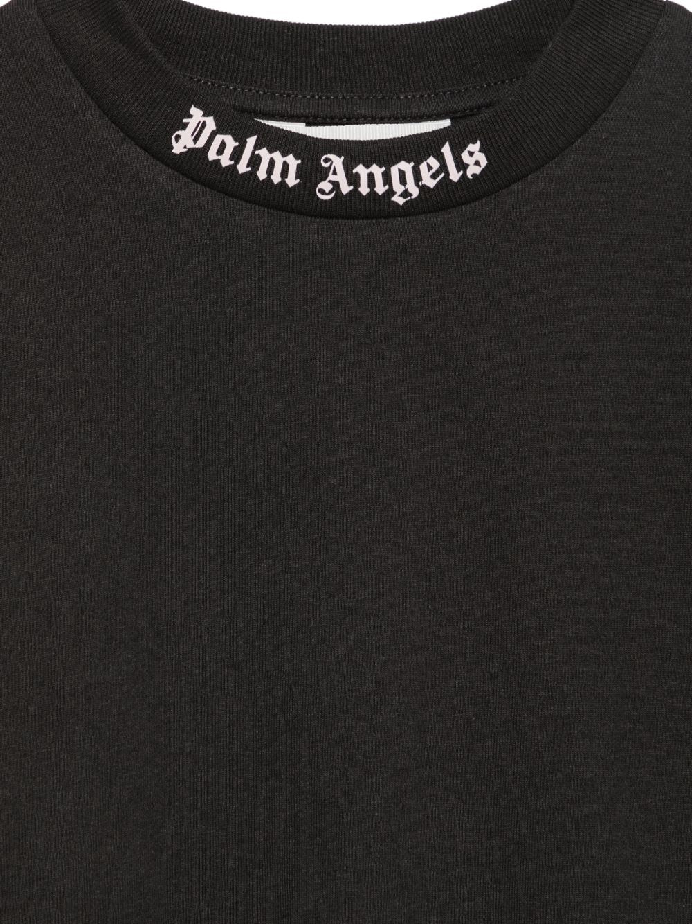 T-shirt nero per bambino F6PAJGTH064 110 Palm Angels Kids 