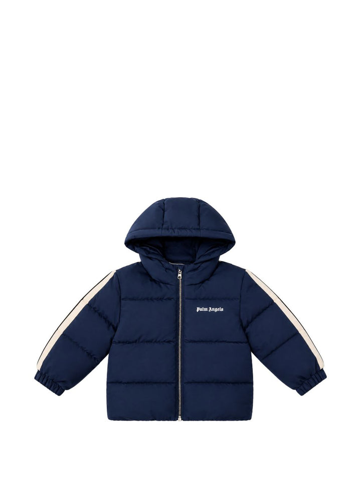 Giubbotto blu marine per neonato F6PANBPF207 1528 Palm Angels Kids 