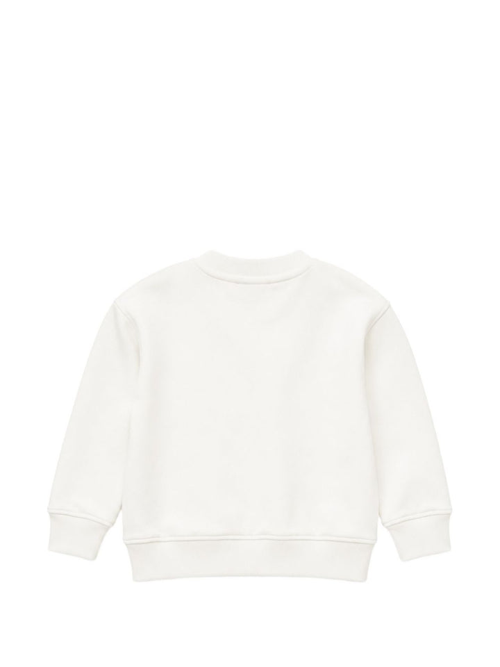 Felpa crema per neonato F6PANBSW192 412 Palm Angels Kids 
