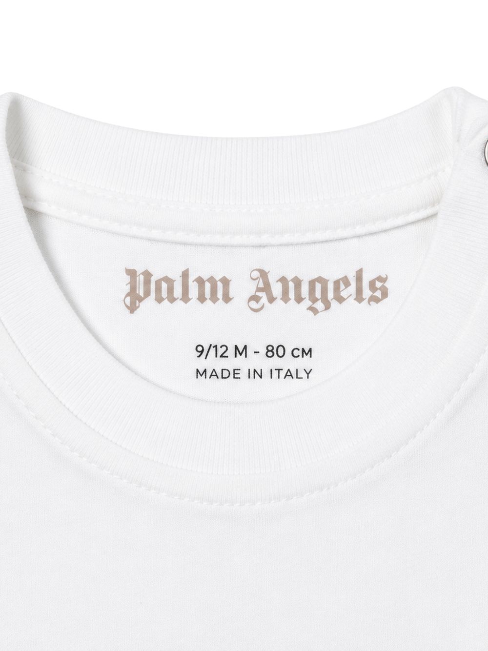 T-shirt bianco per neonato F6PANBTH179 412 Palm Angels Kids 