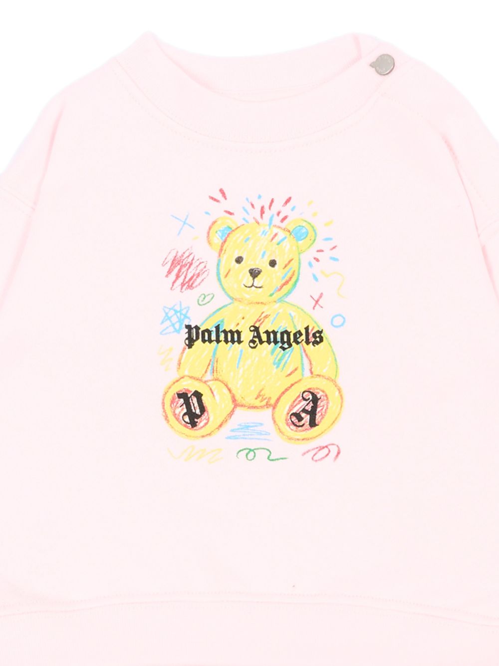 Completo rosa per neonata F6PANGTP198 042 Palm Angels Kids 