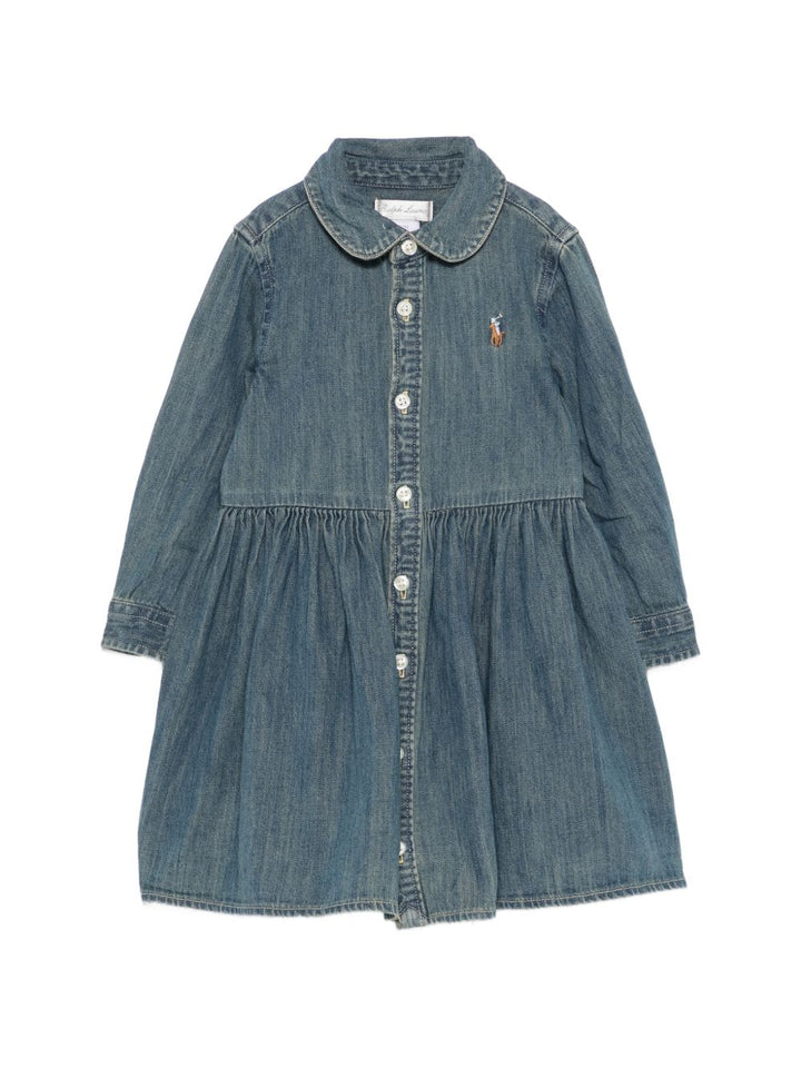 Abito in jeans blu per neonata 310698860 001 Ralph Lauren Kids 
