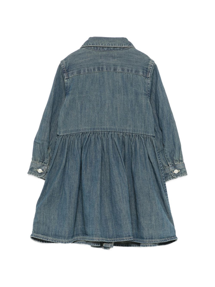 Abito in jeans blu per neonata 310698860 001 Ralph Lauren Kids 