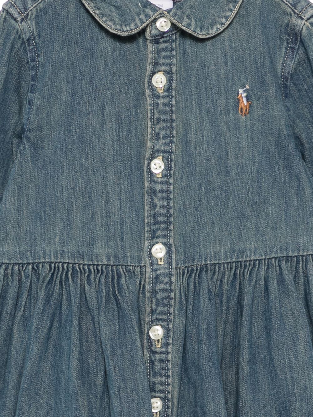Abito in jeans blu per neonata 310698860 001 Ralph Lauren Kids 