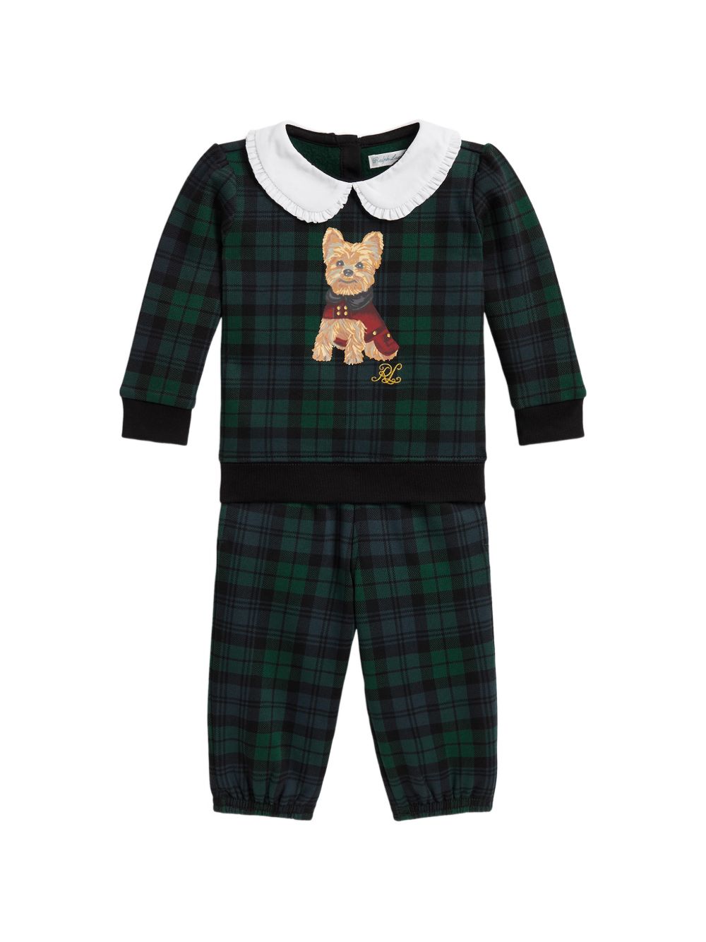 Completo blu/verde per neonata 310B28628 001 Ralph Lauren Kids 