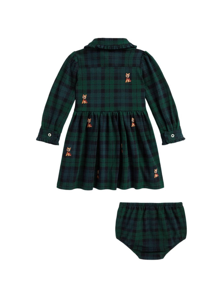 Abito verde/blu per neonata 310B28634 001 Ralph Lauren Kids 