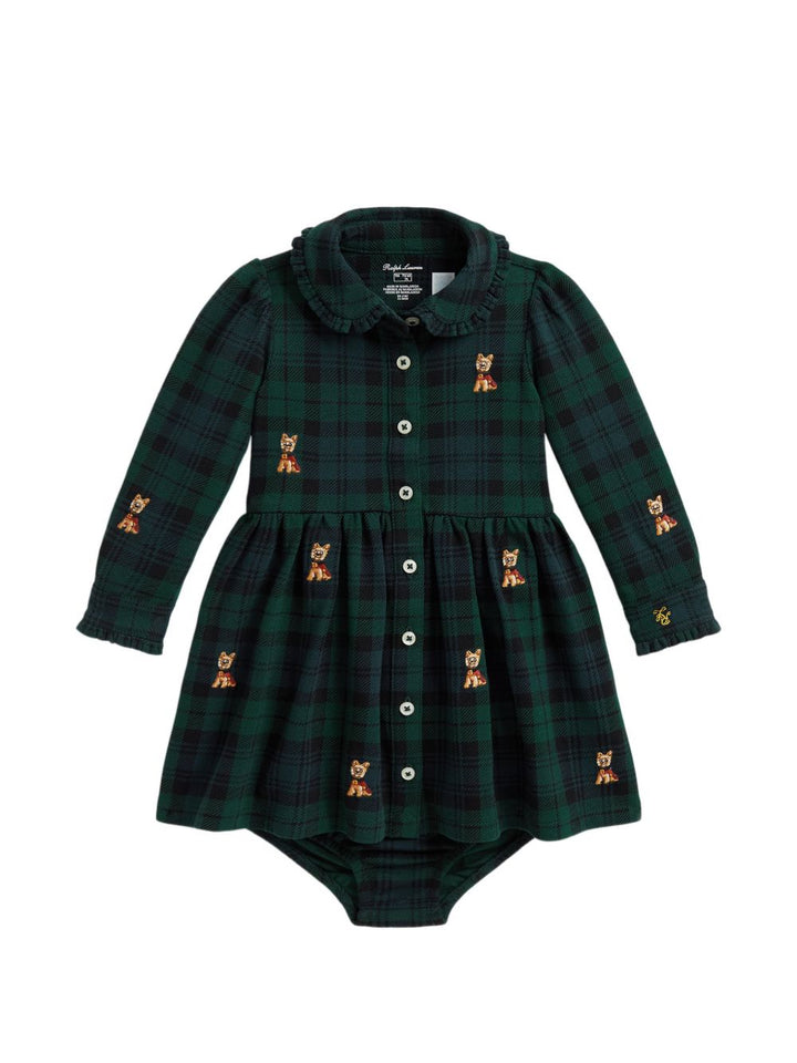 Abito verde/blu per neonata 310B28634 001 Ralph Lauren Kids 