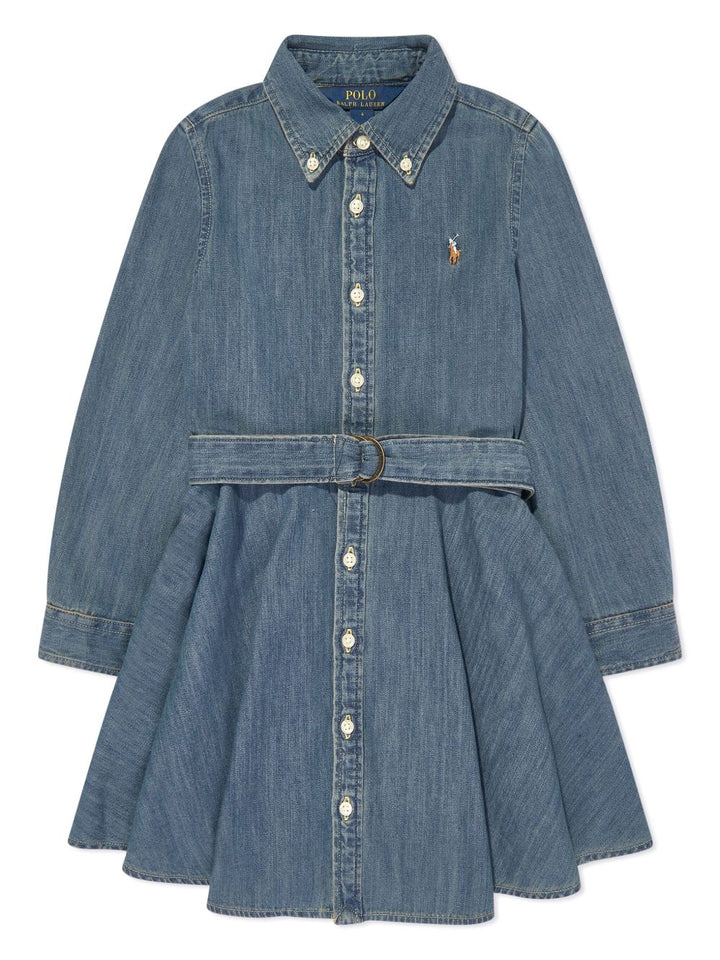 Abito blu per bambina 313698860 001 Ralph Lauren Kids 
