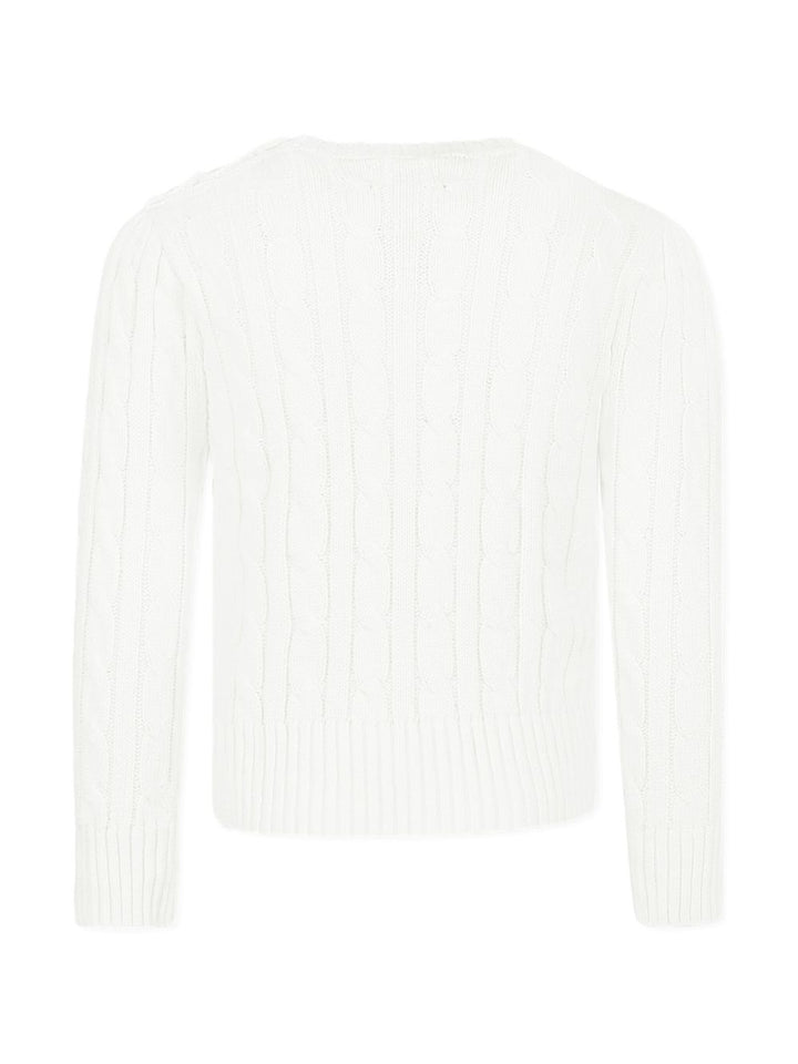 Maglione bianco per bambina 313901316 011 Ralph Lauren Kids 