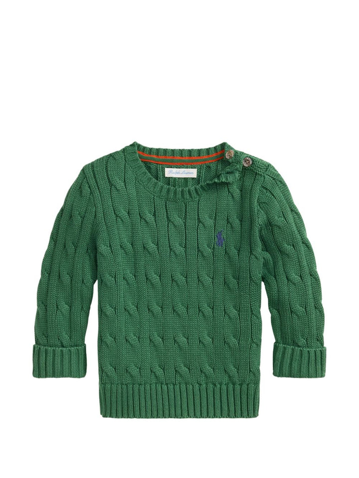 Maglione verde scuro per neonato 320702674 503 Ralph Lauren Kids 