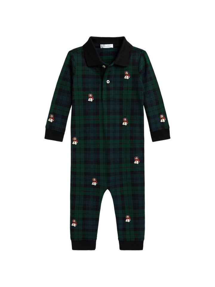 Tutina blu/verde per neonato 320B28703 001 Ralph Lauren Kids 