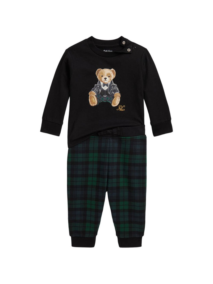 Completo nero/verde per neonato 320B28710 002 Ralph Lauren Kids 