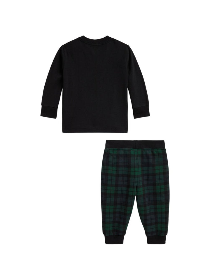 Completo nero/verde per neonato 320B28710 002 Ralph Lauren Kids 