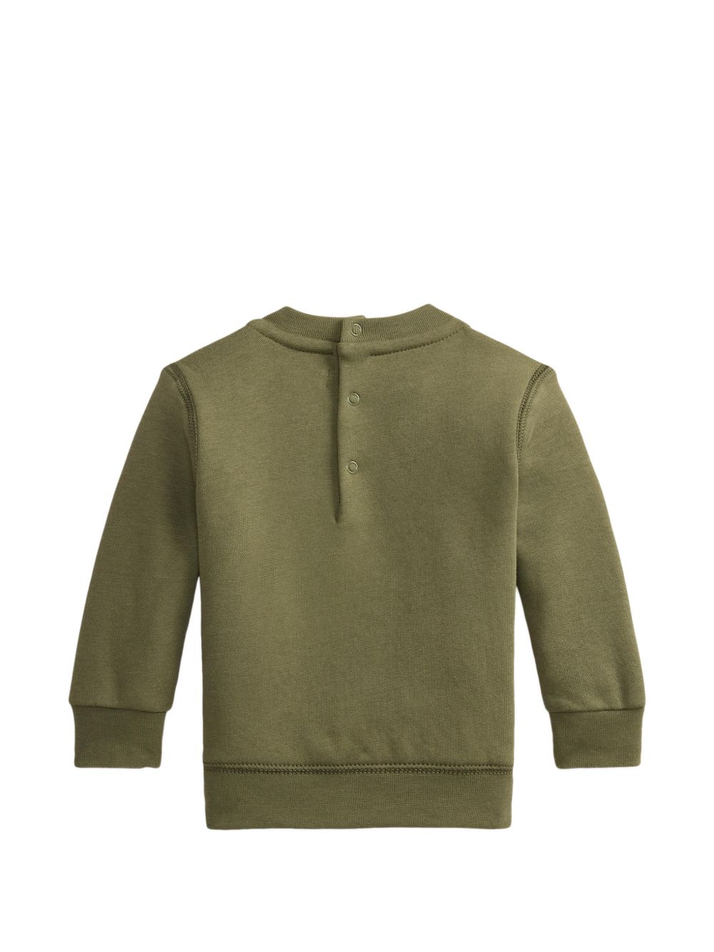 Felpa verde oliva per neonato 320B30216 001 Ralph Lauren Kids 