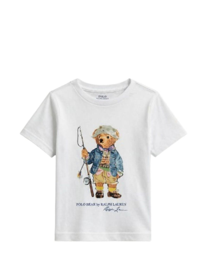 T-shirt bianca per bambino 322B18890 003 Ralph Lauren Kids 