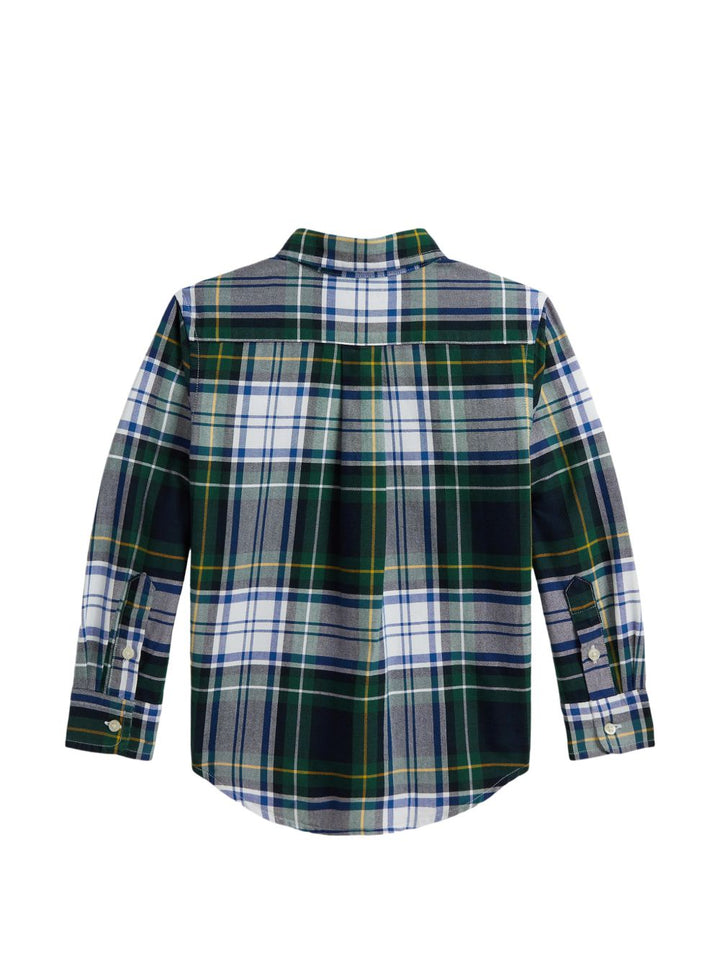 Camicia nera/verde/bianca per bambino 322B24623 001 Ralph Lauren Kids 