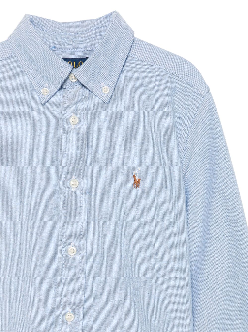 Camicia blu chiaro per bambino 323677133 002 Ralph Lauren Kids 