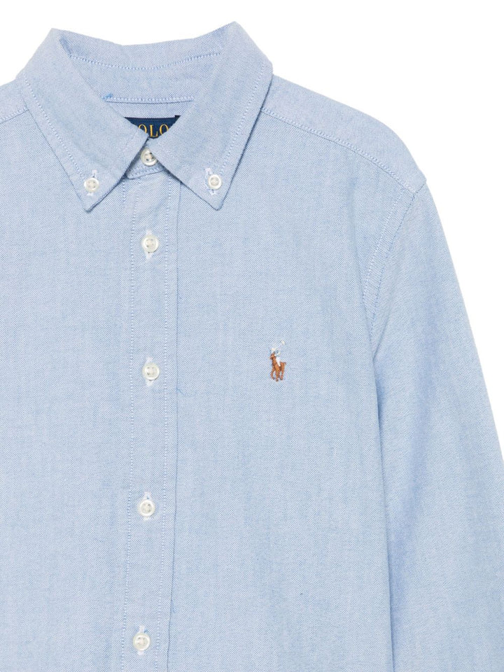 Camicia blu chiaro per bambino 323677133 002 Ralph Lauren Kids 
