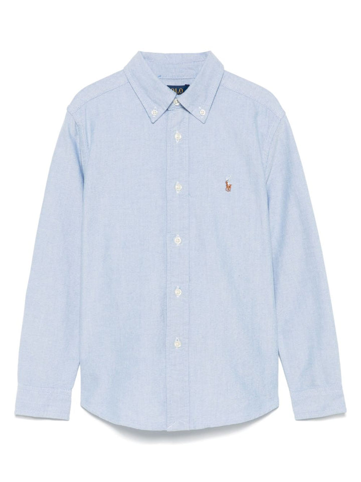 Camicia blu chiaro per bambino 323677133 002 Ralph Lauren Kids 