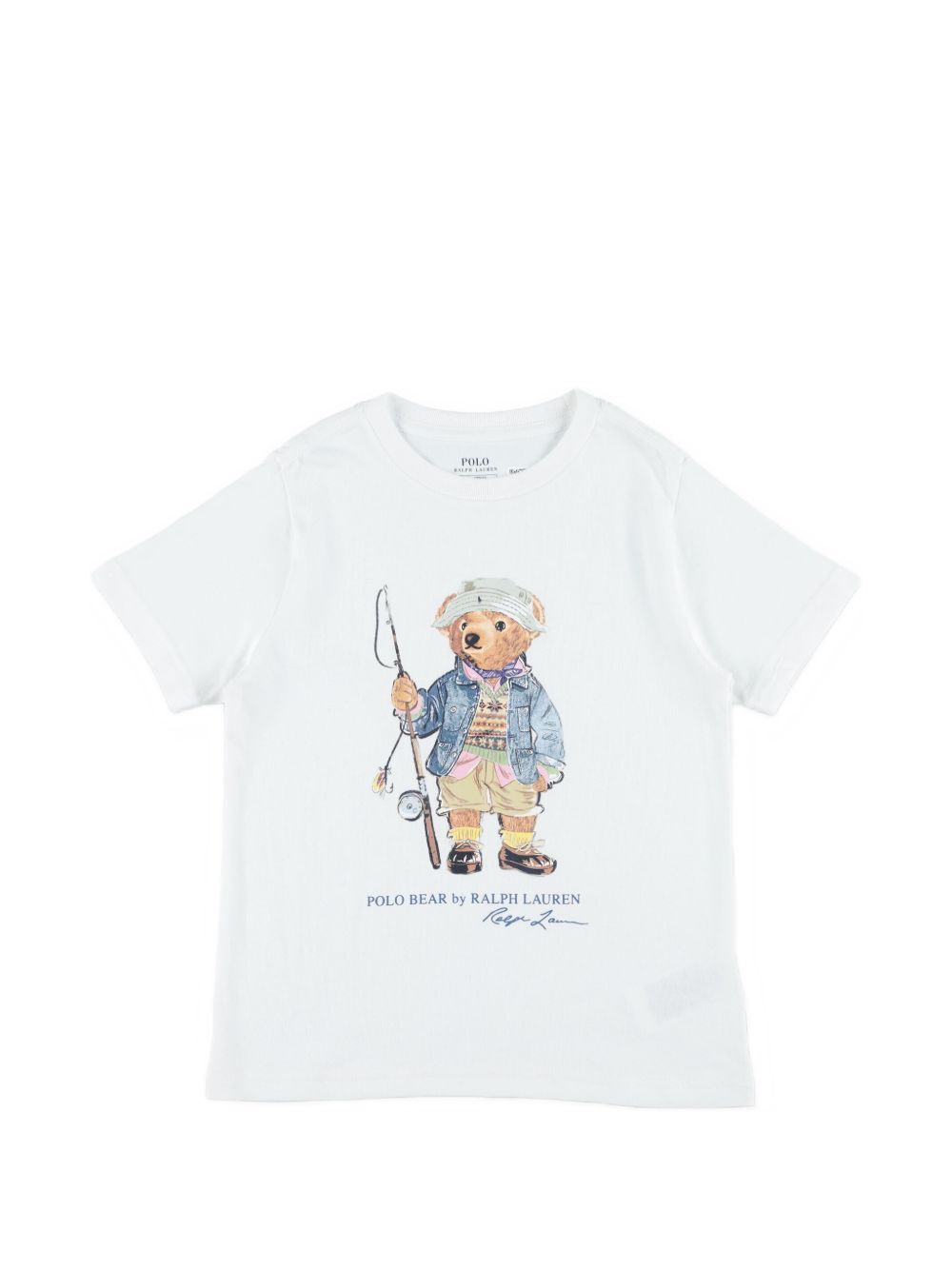 T-shirt bianca per bambino 323B18890 002 Ralph Lauren Kids 