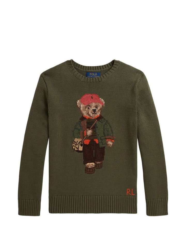 Maglione verde per bambino 323B26124 001 Ralph Lauren Kids 