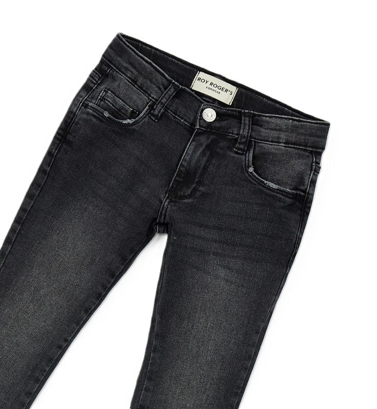 Jeans grigio scuro per bambina 13000 7020 Roy Rogers Kids 
