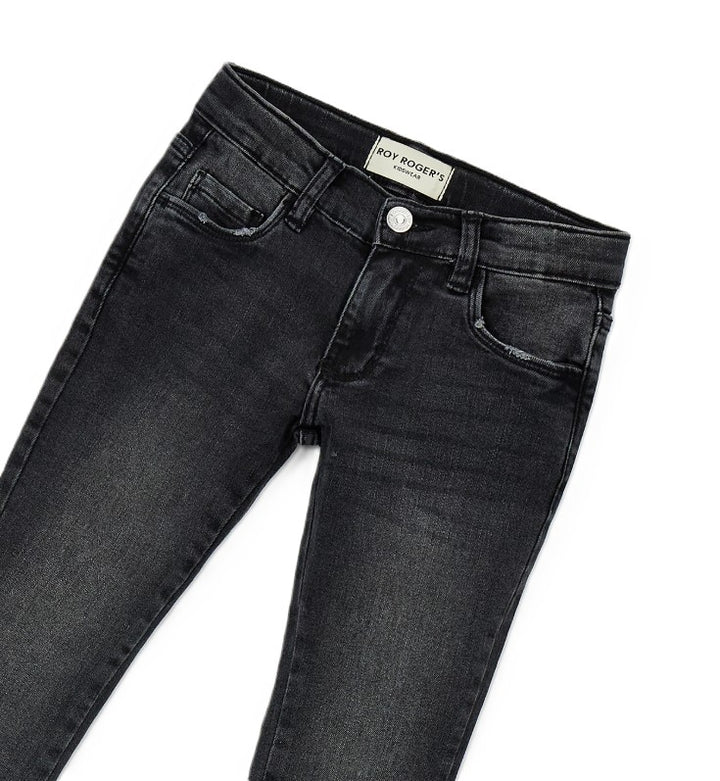 Jeans grigio scuro per bambina 13000 7020 Roy Rogers Kids 