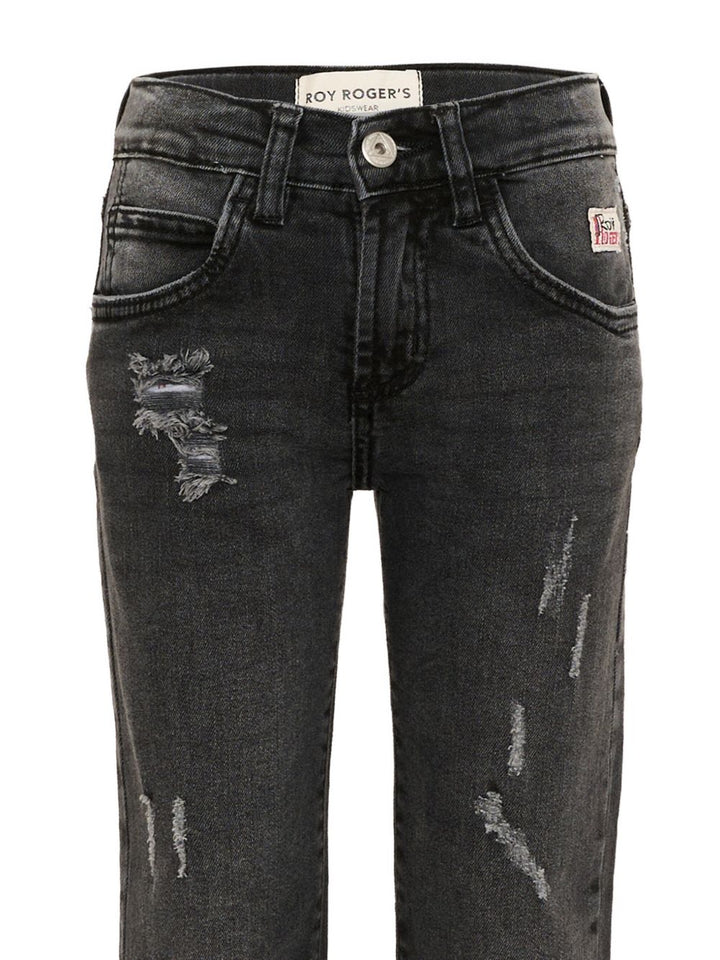 Jeans grigio scuro per bambina 13000 7020 Roy Rogers Kids 