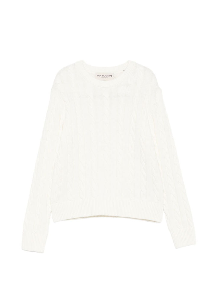 Maglione bianco per bambina 15200 0112 Roy Rogers Kids 