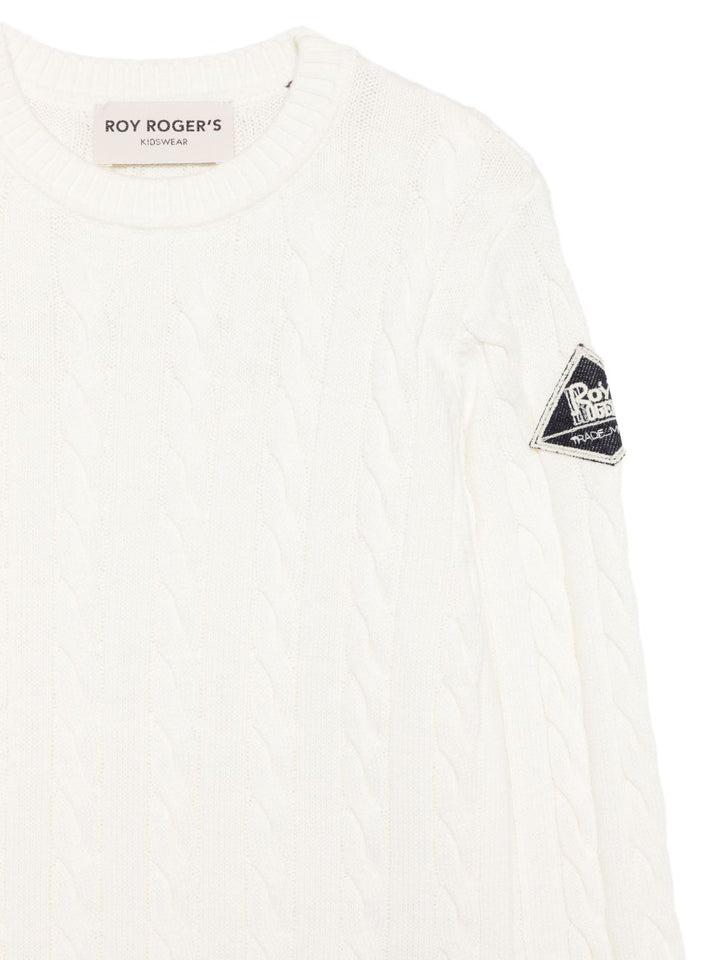 Maglione bianco sporco per bambino 40100 0112 Roy Rogers Kids 