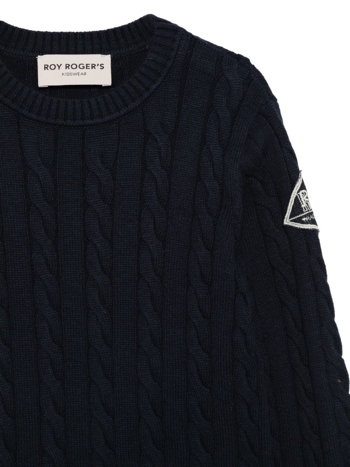 Maglione blu navy per bambino 40100 3885 Roy Rogers Kids 