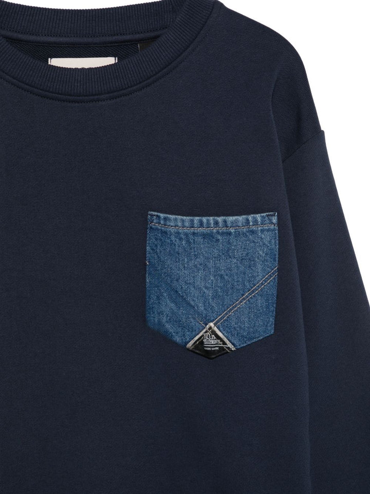 Felpa blu navy per bambino 48500 3885 Roy Rogers Kids 