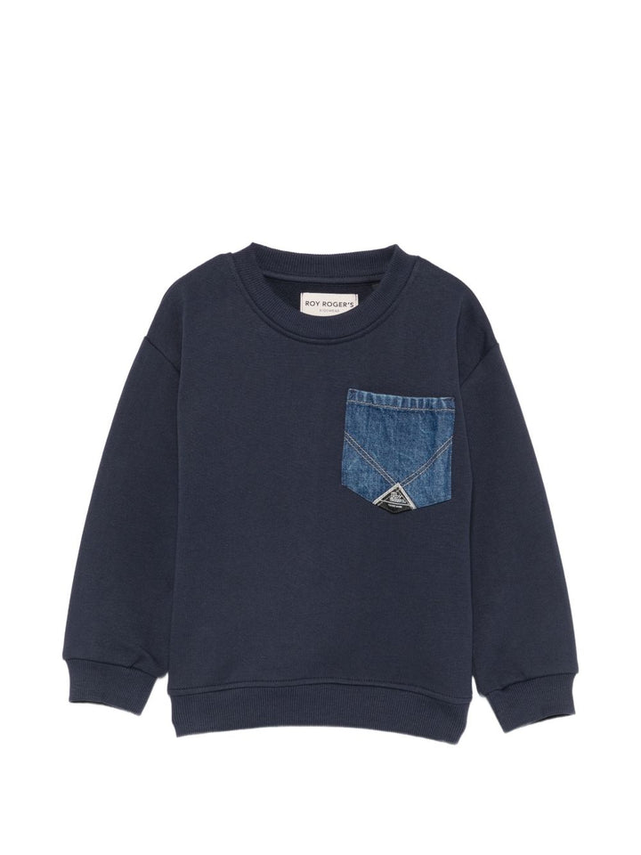 Felpa blu navy per bambino 48500K 3885 Roy Rogers Kids 