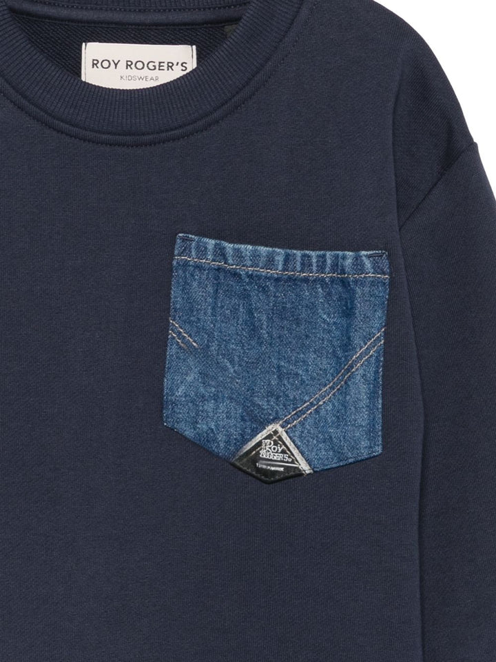 Felpa blu navy per bambino 48500K 3885 Roy Rogers Kids 