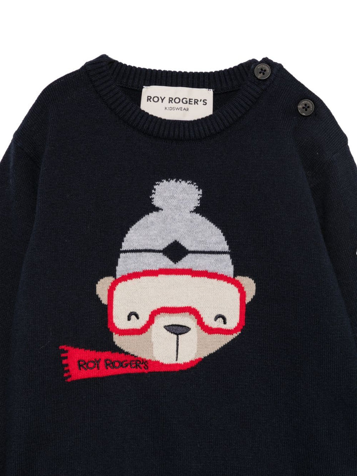 Maglione blu navy per neonato 6400 3885 Roy Rogers Kids 