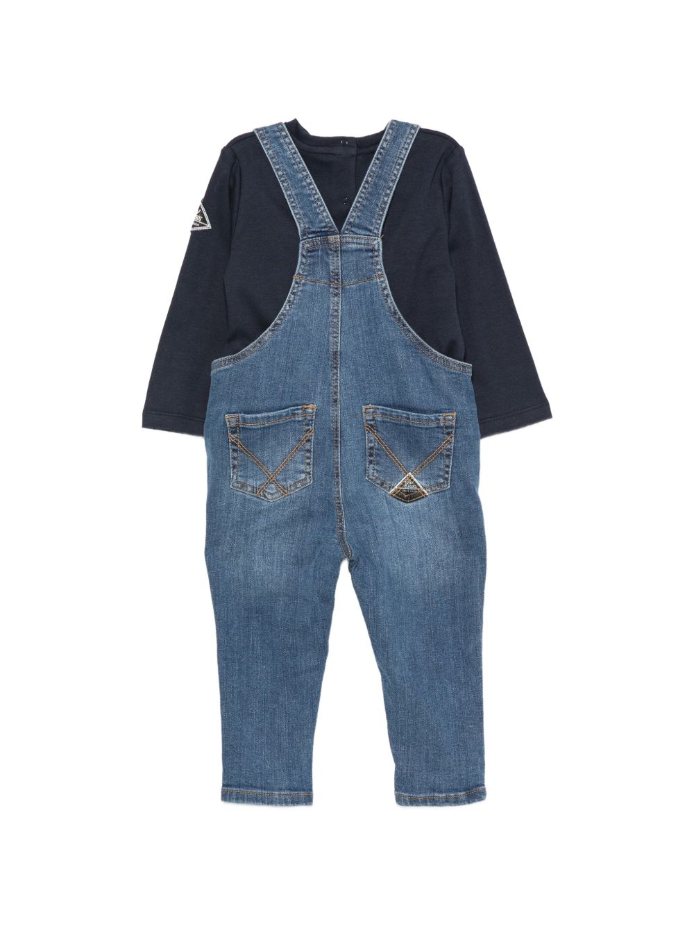 Completo jeans blu navy per neonato 79K1 3885 Roy Rogers Kids 