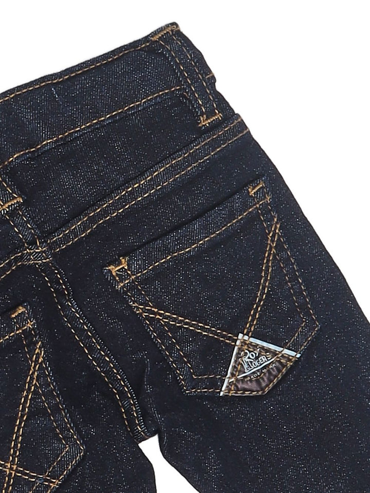 Jeans denim scuro per neonata 9100 7004 Roy Rogers Kids 