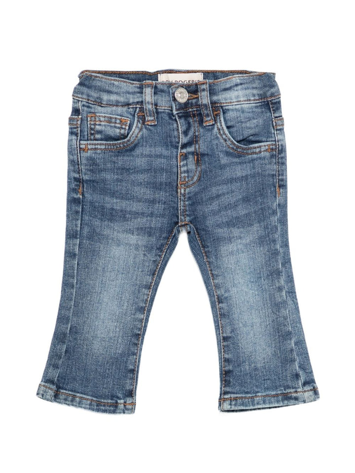 Jeans blu slavato per neonata 9149 7012 Roy Rogers Kids 