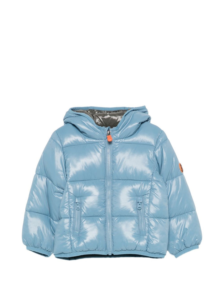 Giubbotto azzurro per neonato I33231XLOVE23 90078 Save The Duck Kids 