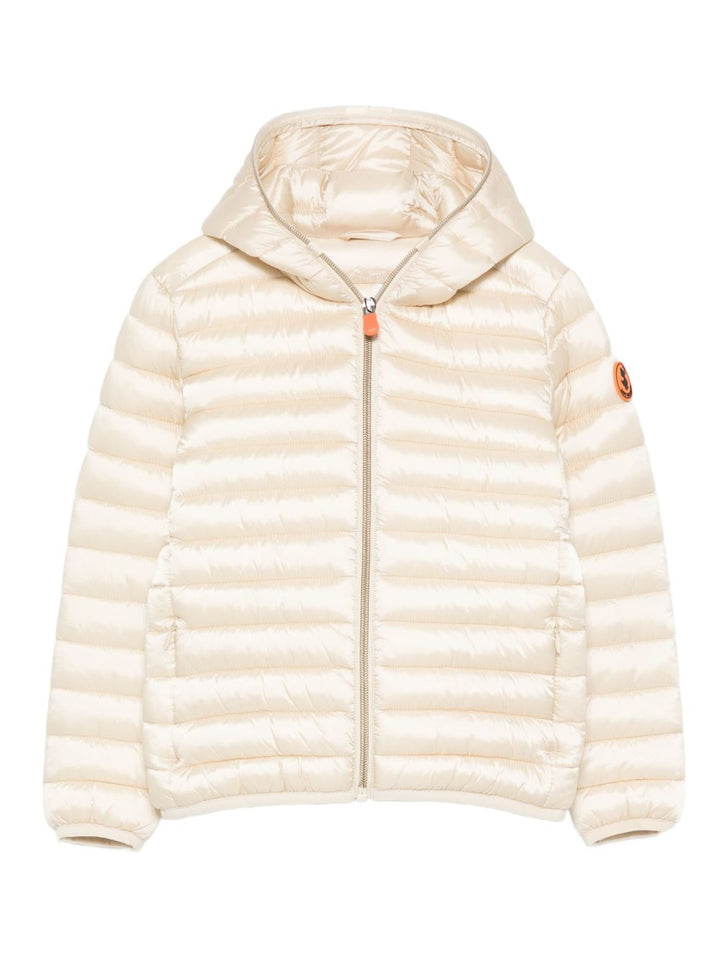 Giubbotto beige per bambina J32310GIRIS21 40034 Save The Duck Kids 