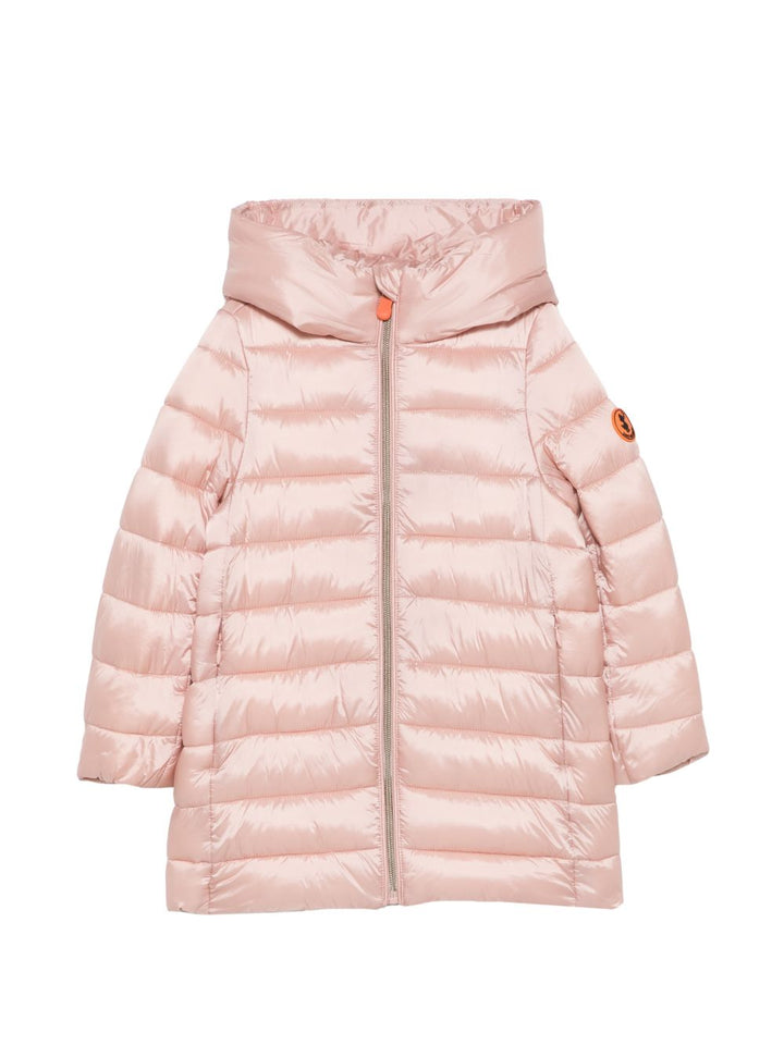 Giubbotto rosa pastello per bambina J40279GIRIS23 80043 Save The Duck Kids 